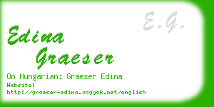 edina graeser business card